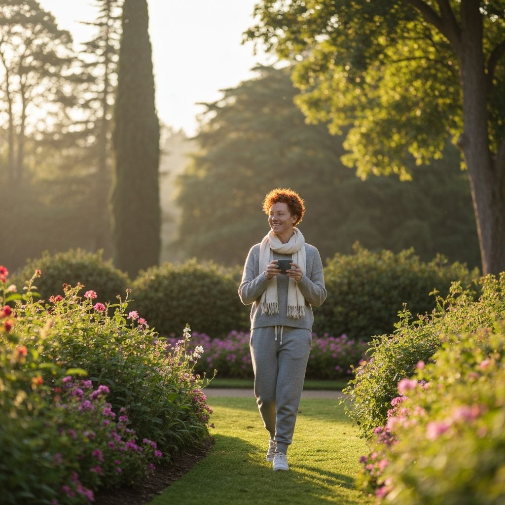 Разходка с топла кафе в природата